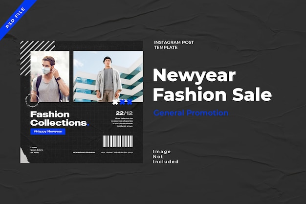 Banner di progettazione del modello di moda urbano Instagram