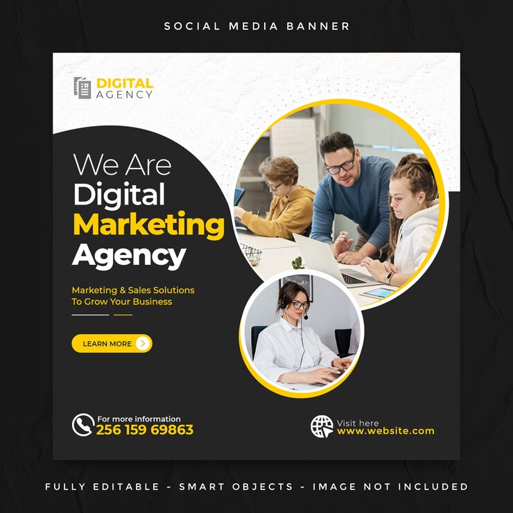 Banner di social media di marketing digitale e modello di post sui social media di Instagram