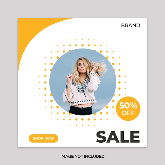 Banner di vendita di moda