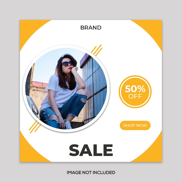 Banner di vendita di moda