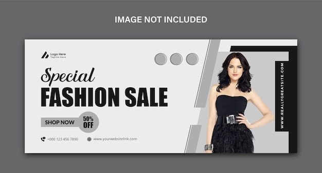 Banner di vendita speciale di moda per il sito web dei social media Banner Design PSD