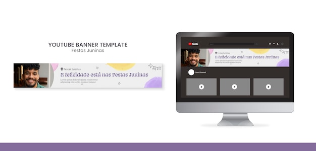 Banner di youtube per la celebrazione della festa junina