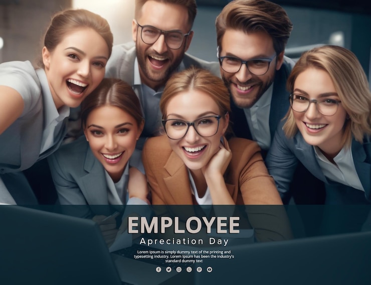PSD banner del día de aprecio de los empleados para las redes sociales