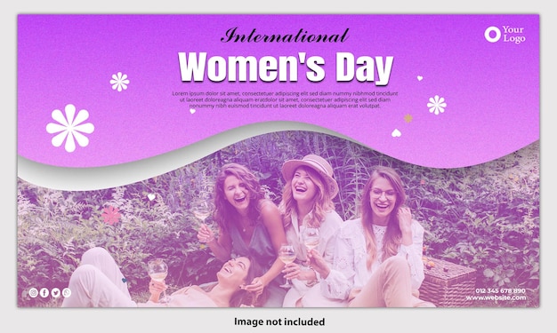 Banner del día internacional de la mujer archivo psd gratis