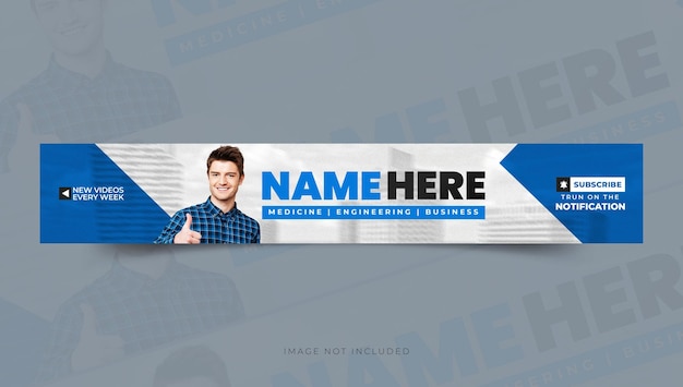 Banner do canal do YouTube ou Desenho da capa