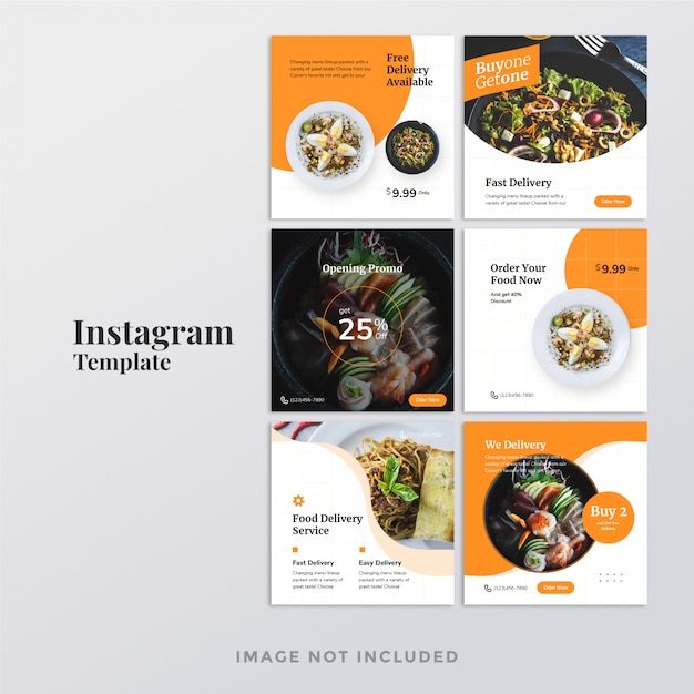 Banner do Instagram de alimentos