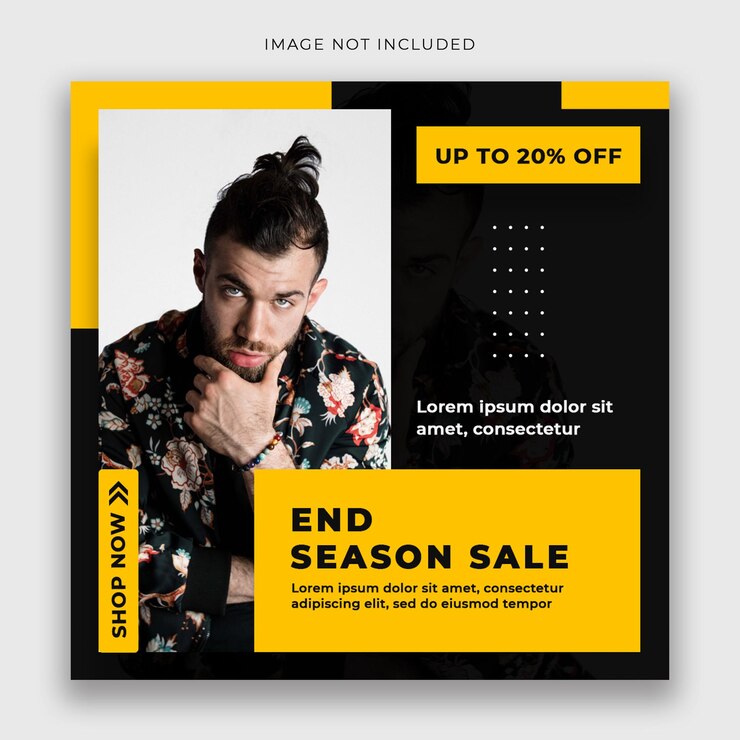 PSD banner do instagram de venda de moda da nova temporada ou modelo de postagem quadrada de mídia social