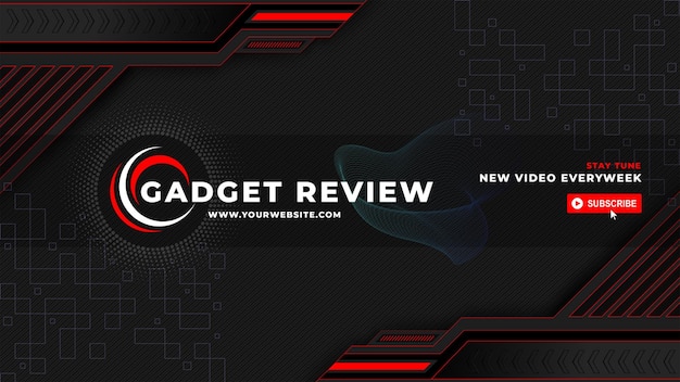 Banner do YouTube para análise de gadgets