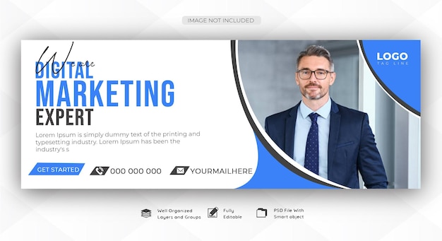 Banner e modello di copertina per i social media aziendali