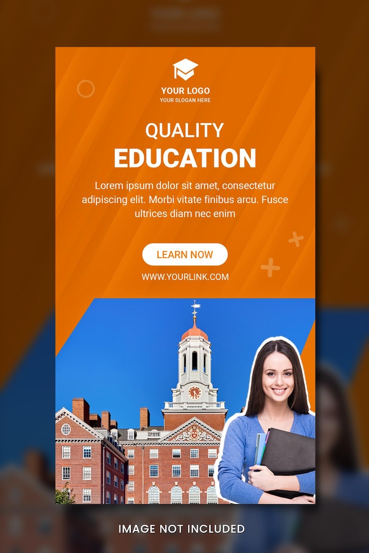 PSD banner de educación de regreso a la escuela publicación de instagram