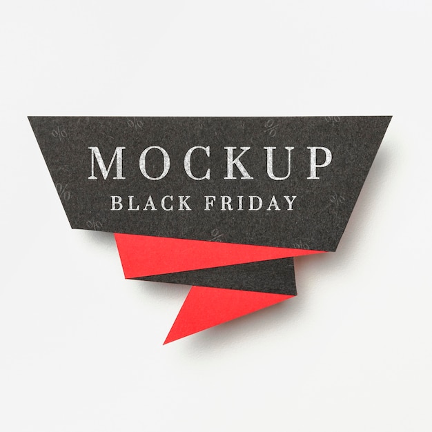 Banner em fundo branco preto modelo de vendas sexta-feira