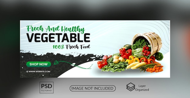 banner facebook offerta sconto drogheria verdura fresca
