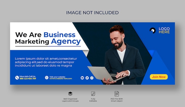 Banner de Facebook y plantilla web de marketing en redes sociales de negocios creativos