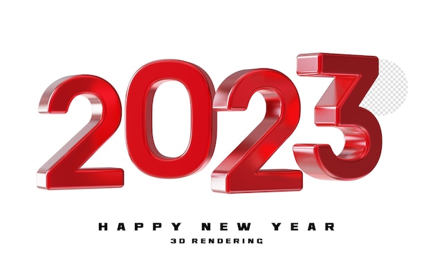 Banner Feliz Año Nuevo 2023 Render 3D