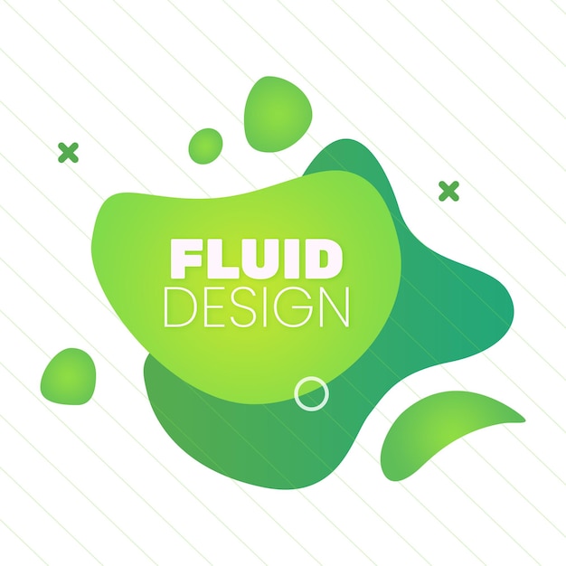 PSD banner de formas fluidas degradado abstracto