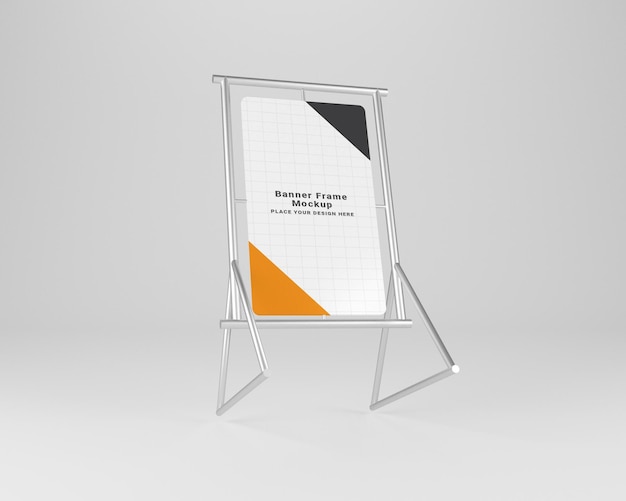 Banner Frame Mockup - Display pubblicitario per il marketing e la promozione
