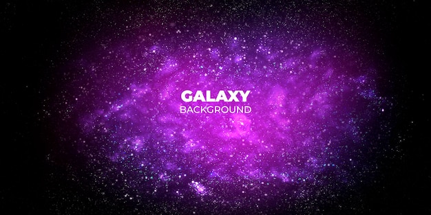 Banner galassia sfondo astratto Galaxia sfondo astratto
