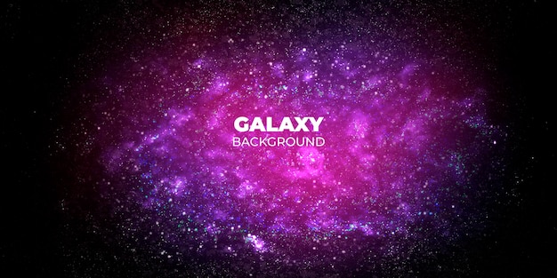 Banner galassia sfondo astratto Galaxia sfondo astratto