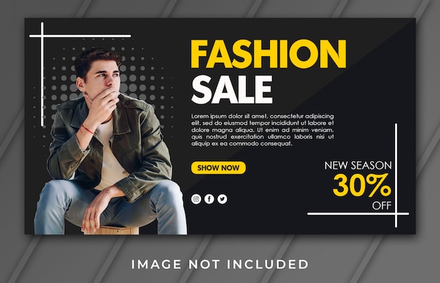 Banner Landing Page Fashion Sale
