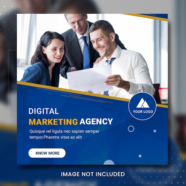 PSD banner de marketing digital