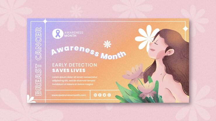 Banner del mes de concientización sobre el cáncer de mama