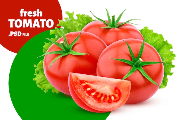 Banner mit frischem Tomatengemüse