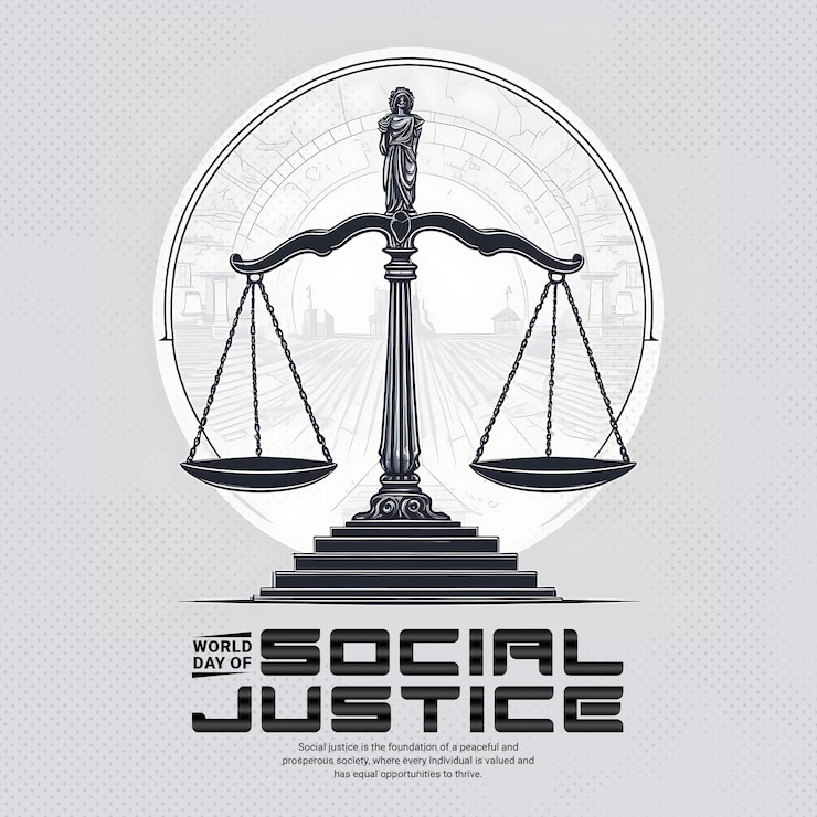 PSD banner de modèle de poste sur les médias sociaux pour la journée mondiale de la justice sociale