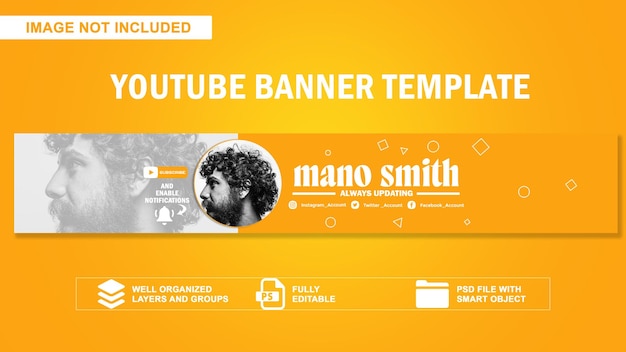 banner moderno di youtube