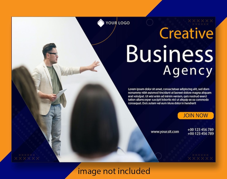 PSD banner novo design profissional