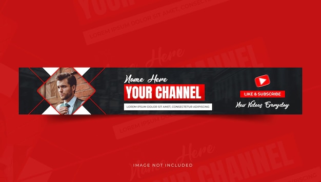 Banner- oder Cover-Design des YouTube-Kanals
