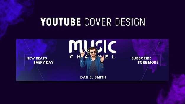 Banner de portada de la música de youtube