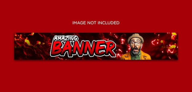 Banner profissional do youtube, capa do LinkedIn, mídia social, design de modelo PSD