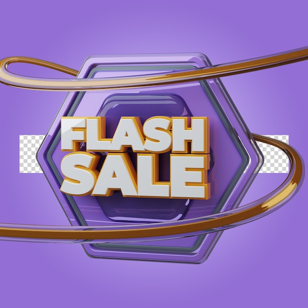 Banner de promoción de venta colorida 3d