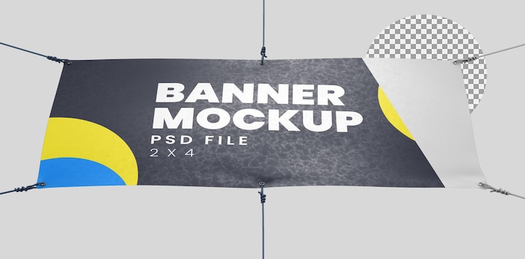 PSD banner psd mockup