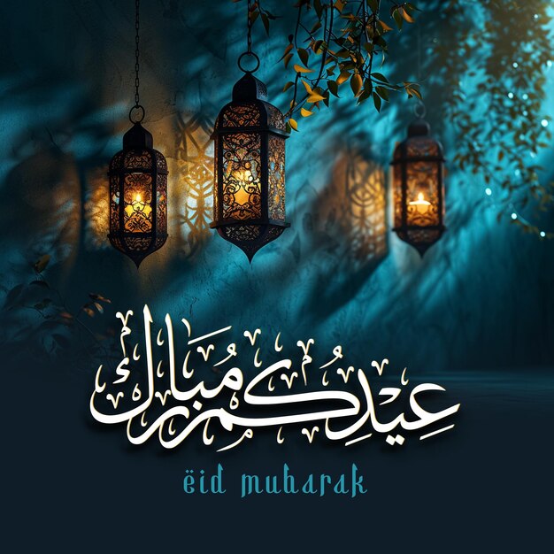 Banner de las redes sociales de Eid Mubarak