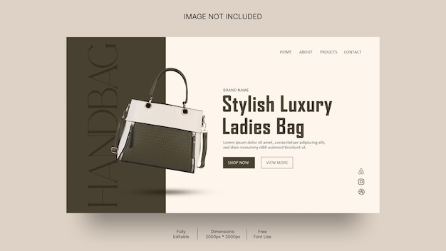 Banner sui social media per Bag