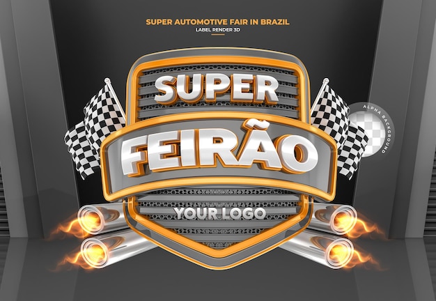 PSD banner super auto fair template