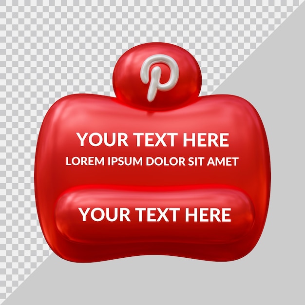 Banner-symbol pinterest social-media-beitragsvorlage