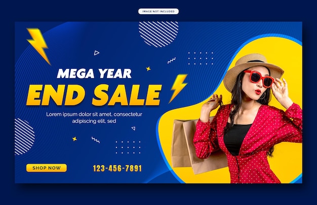 Banner de venta de fin de año