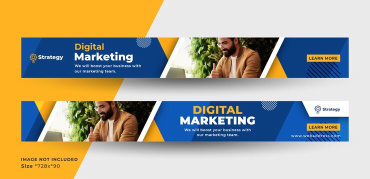 Banner web de promoción de marketing digital.