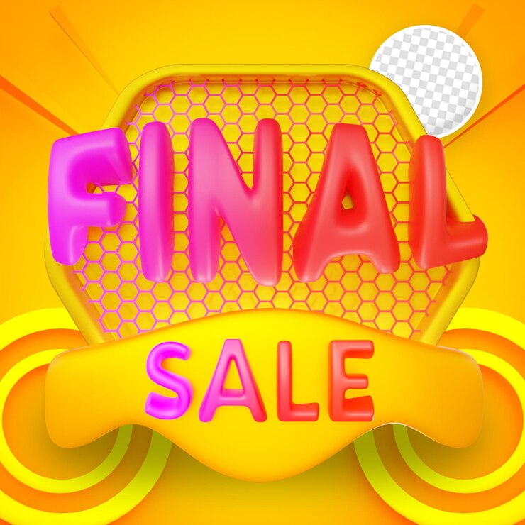 PSD banner web de venta final para redes sociales
