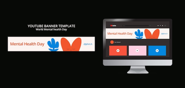 Banner youtube della giornata mondiale della salute mentale
