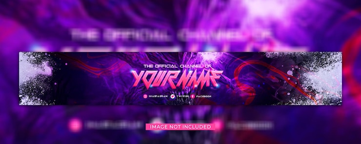 PSD banner youtube di gioco