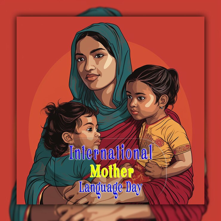 PSD banner zum internationalen tag der muttersprache