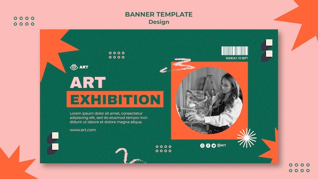 Bannervorlage für Kunstdesign