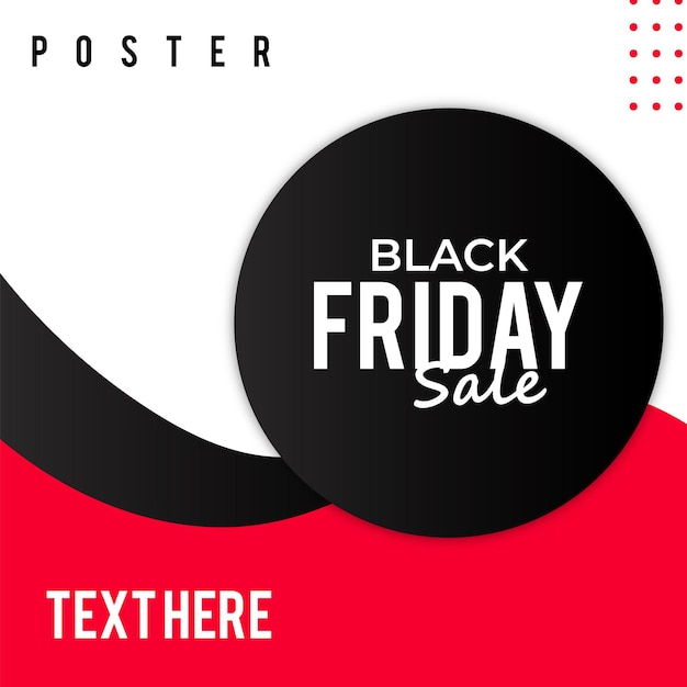 PSD bannière et affiche de vente du black friday