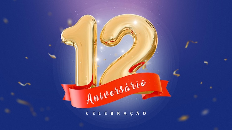 PSD bannière anniversaire 12 ans