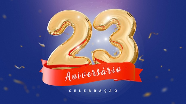 PSD bannière anniversaire 23 ans