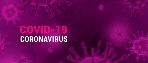 PSD bannière de coronavirus