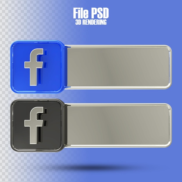 PSD bannière facebook rendu 3d